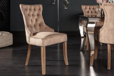 Design szék Queen bársony kávé