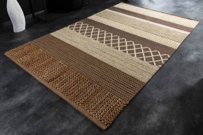 Design szőnyeg Panay 230 x 160 cm barna - kender és gyapjú
