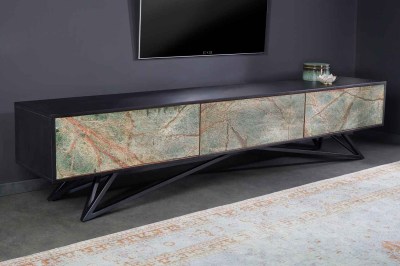 Design TV asztal Quillon 200 cm természetes kőből