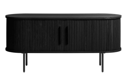 Design TV asztal Vasiliy 120 cm fekete tölgy