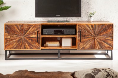 Design TV asztal Yadira 145 cm barna mangó