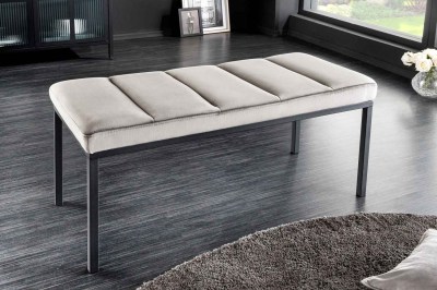 Design ülőpad Bailey 80 cm világosszürke bársony