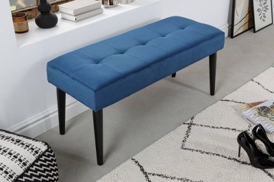 Design ülőpad Bailey 95 cm kék bársony