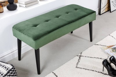 Design ülőpad Bailey 95 cm sötétzöld bársony