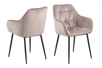 Stílusos szék Alarik - hamu rózsaszín