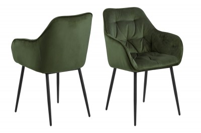 Stílusos szék Alarik - zöld