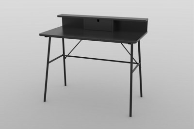 Stílusos íróasztal Nava 100 cm - fekete
