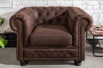 Design fotel Chesterfield II antik barna