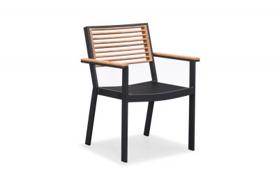 Kerti étkező szék HIGOLD - York Dining Arm Chair Black/Black