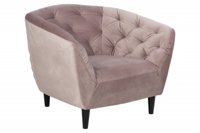 Luxus fotel Nyree - világos rózsaszín