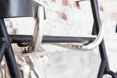 Nástenná dekorácia Bicycle 47 cm / strieborná