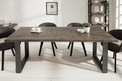 Luxus étkezőasztal Thunder, 160 cm, szürke mangó