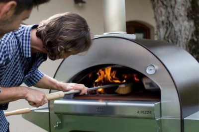Pizza sütő 4 PIZZE fához talppal - copper