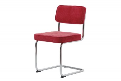 Stílusos szánkótalpas szék Denise piros